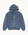 STÜSSY WEAR ZIP HOODIE PIGMENT DYED - Navy