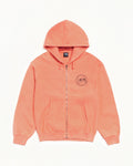 STÜSSY WEAR ZIP HOODIE PIGMENT DYED - Sherbert