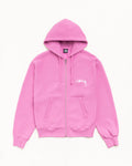 SKATE STACK ZIP HOODIE PIGMENT DYED - Pink