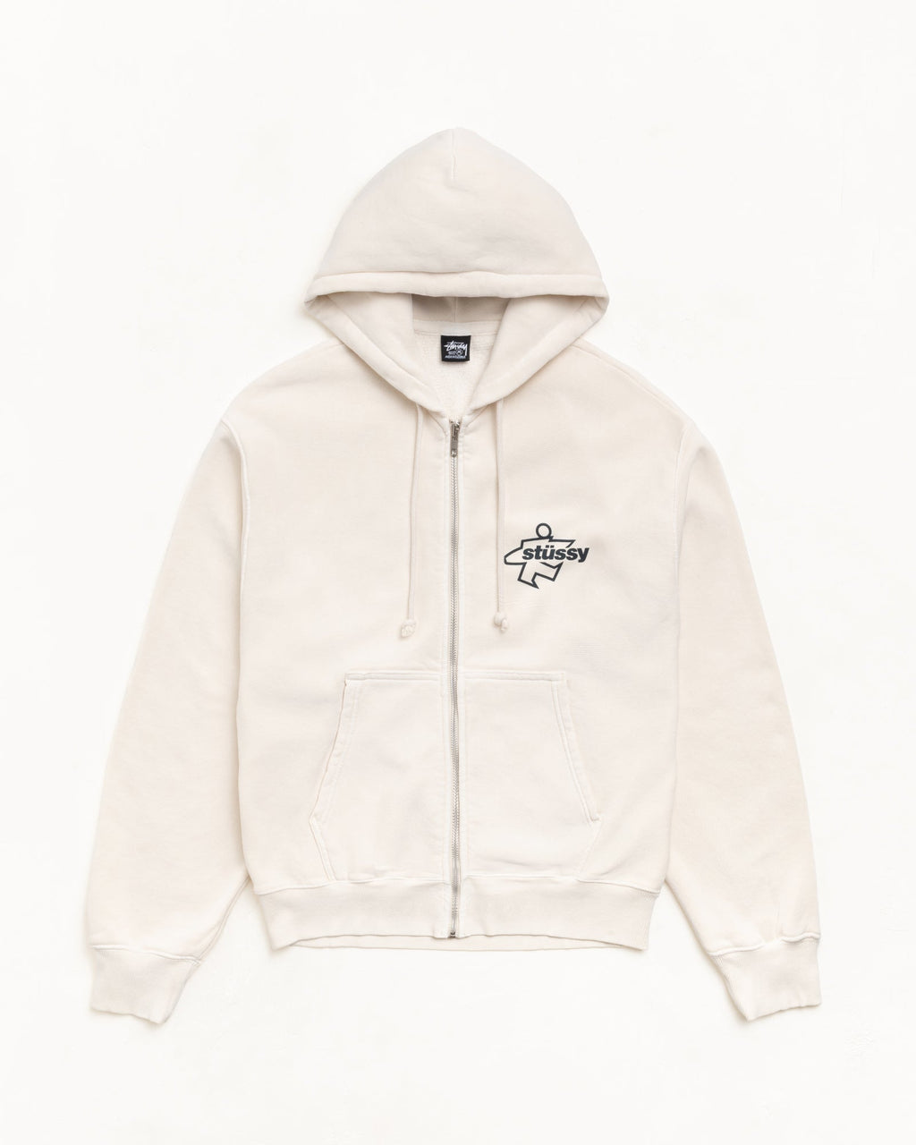 SURF SIZE ZIP HOODIE - Bone