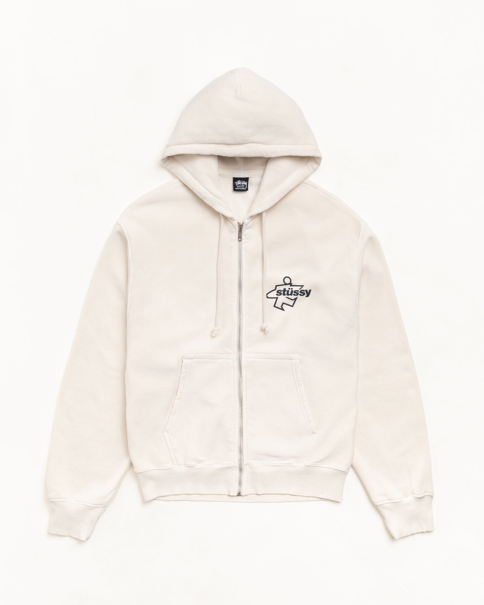 SURF SIZE ZIP HOODIE - Bone