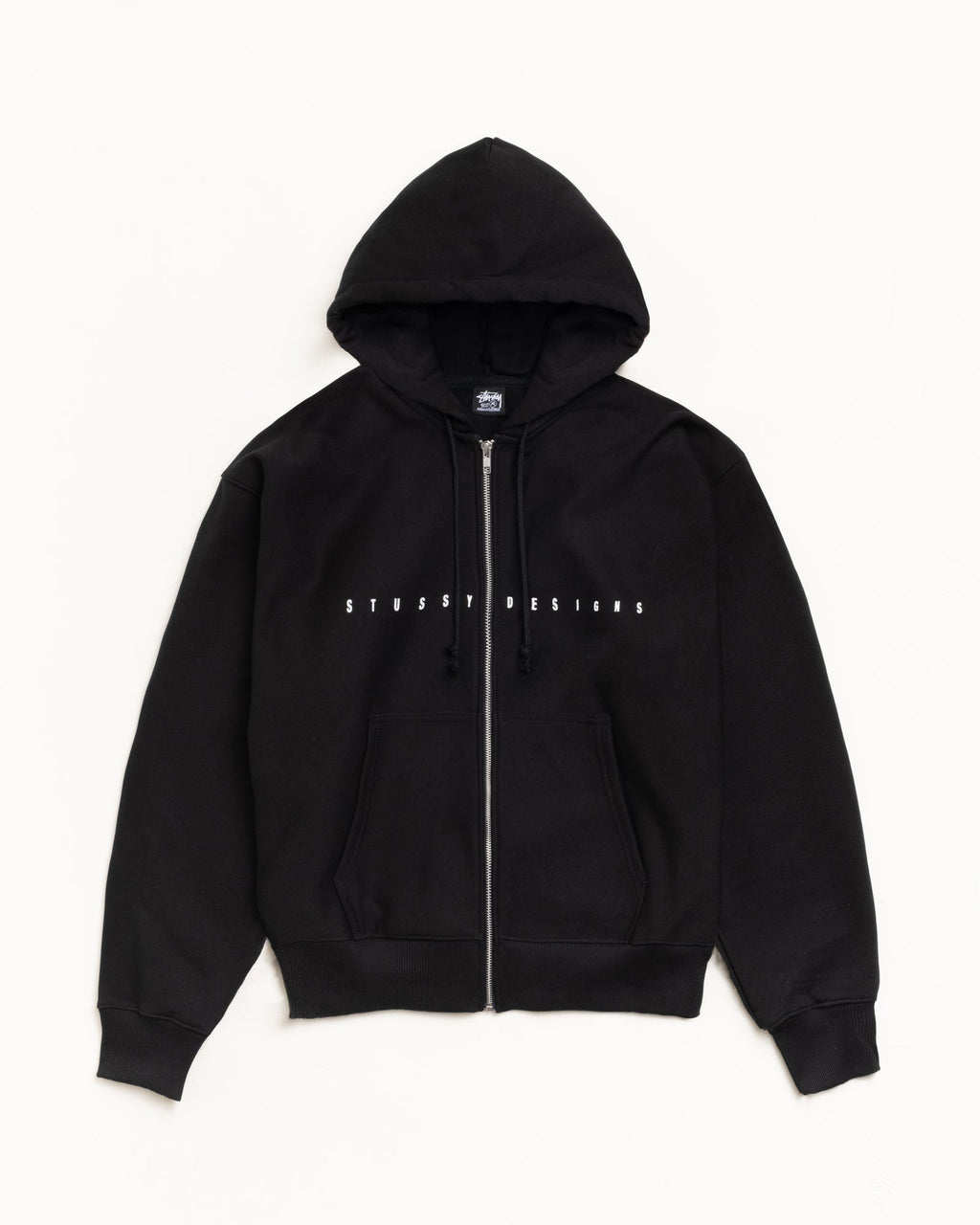 S BOX ZIP HOODIE - Black