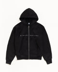 S BOX ZIP HOODIE - Black