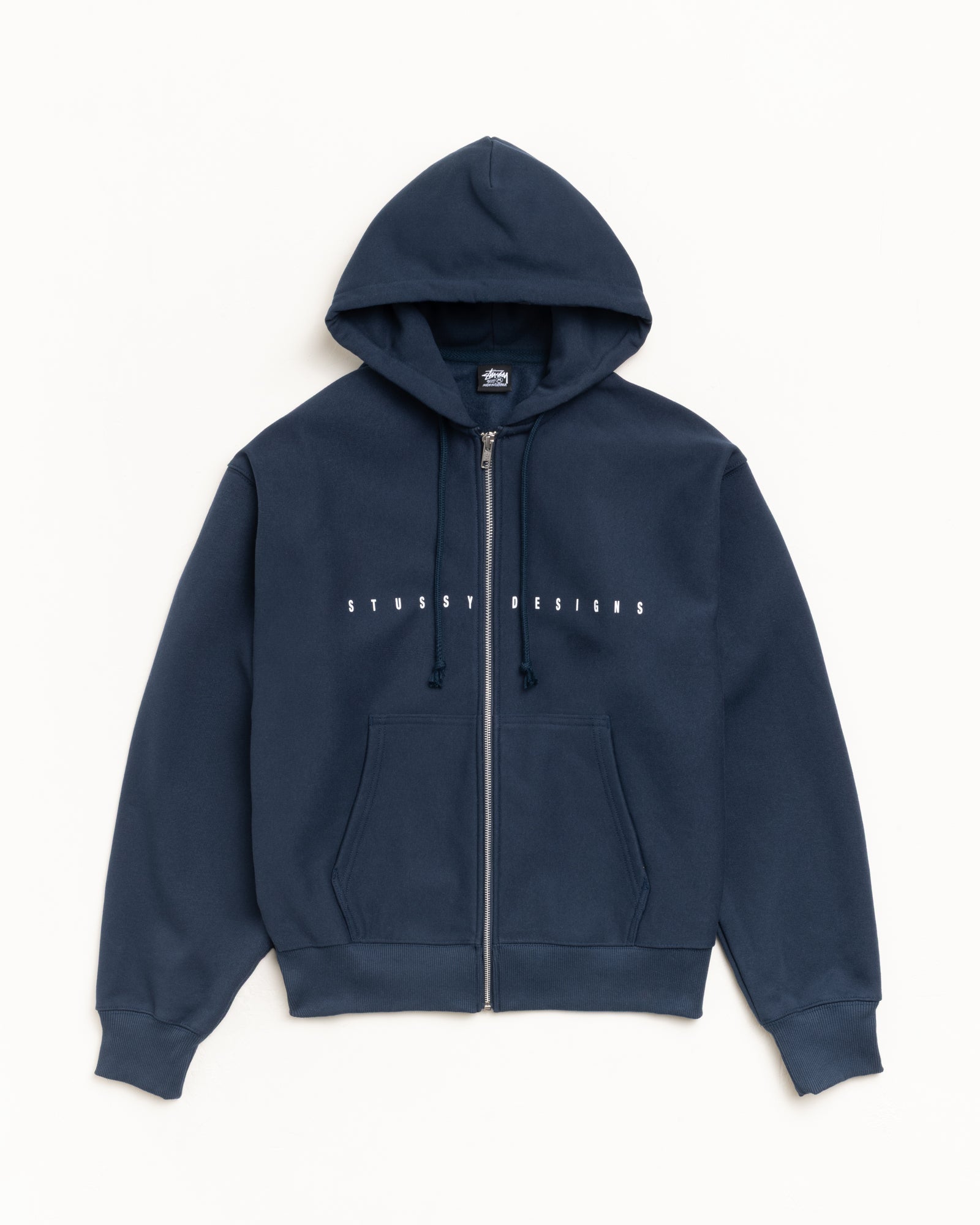 S BOX ZIP HOODIE - Navy