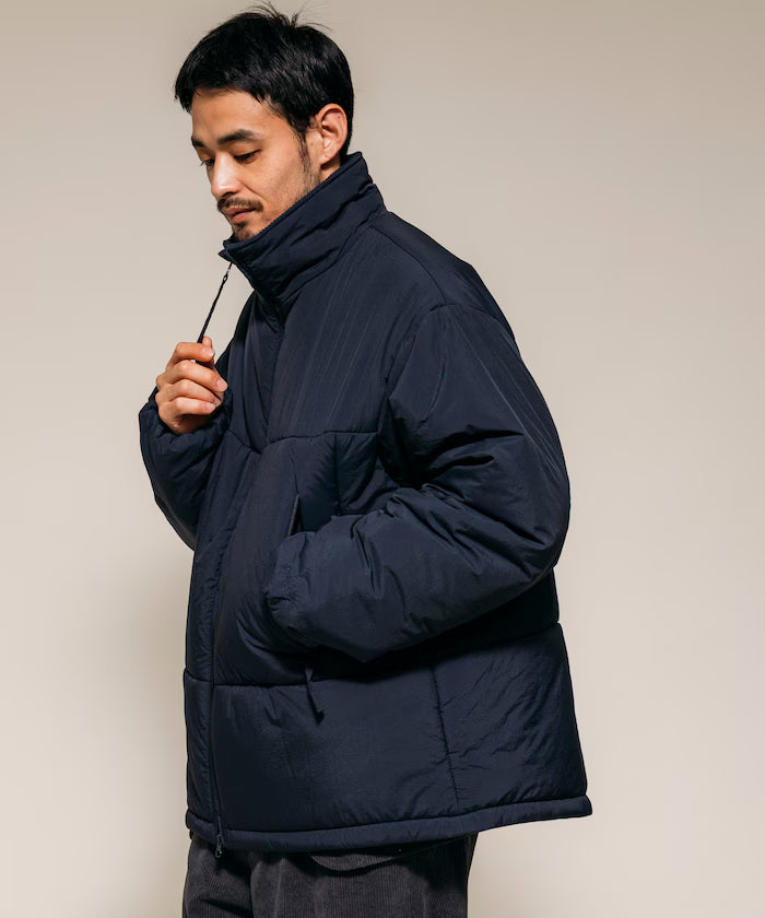PRIMALOFT PUFF JACKET / Primaloft Stand Collar Puff Jacket / Insulated Blouson
