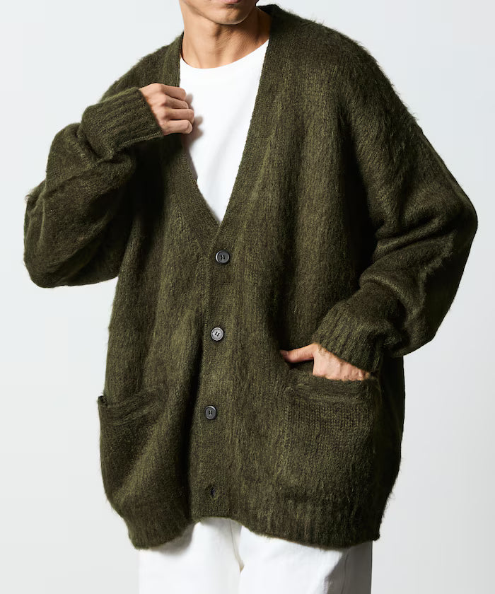 Relax Fit Shaggy Knit Loose Cardigan 【Limited Edition】