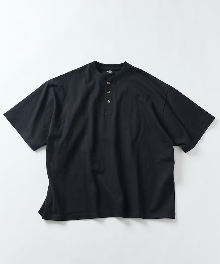 9 oz Heavyweight Big Silhouette Henley Neck T-Shirt/Heavyweight 【Limited Edition】