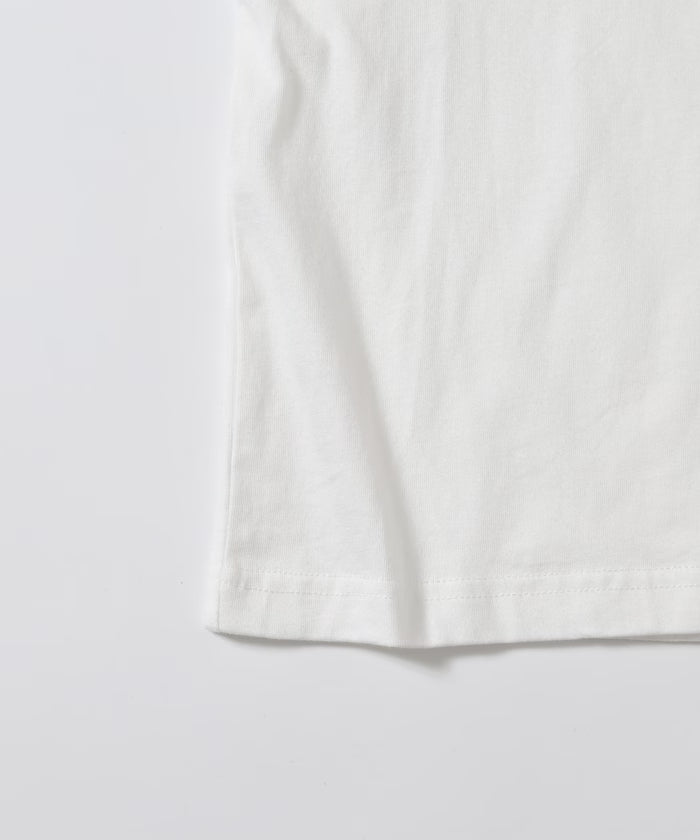 Organic Cotton One Point Animal Embroidery T-Shirt