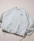 Big Silhouette Cardboard One Point Logo Snap Button Spindle Sweat Cardigan - Light Gray