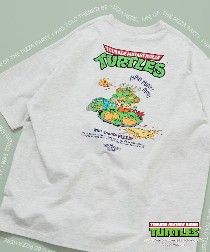 Teenage Mutant Ninja Turtles/Mutant Turtles Special Big Silhouette Back Print T-Shirt 【Limited Edition】 - Ash Gray