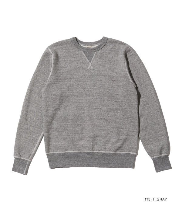 SET-IN CREW NECK SWEAT SHIRT - H.GRAY