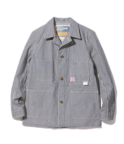 HEADLIGHT 11oz. EXPRESS STRIPE WW II WORK COAT - ONE WASH