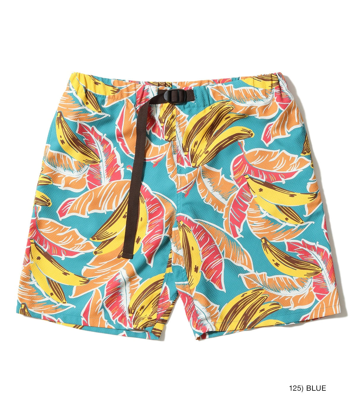 DUKE KAHANAMOKU COOLMAX® HAWAIIAN SHORTS “DUKE’S BANANA LEAF” - BLUE