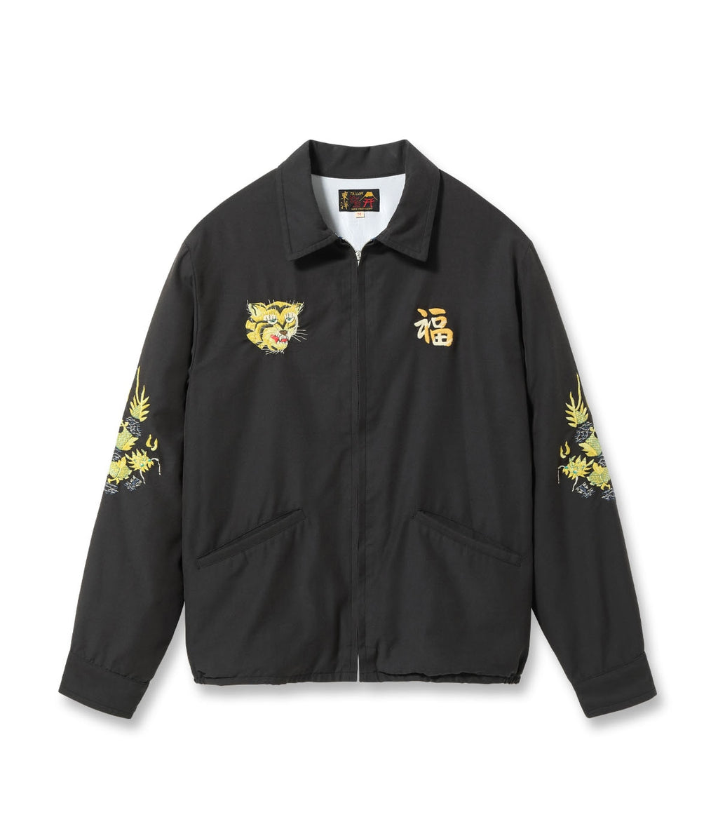 Late 1960s Style Cotton Rayon Vietnam Jacket "VIETNAM MAP" (AGING MODEL) - BLACK