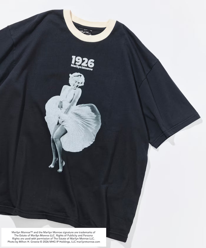 Marilyn Monroe Ringer T-Shirt - Black