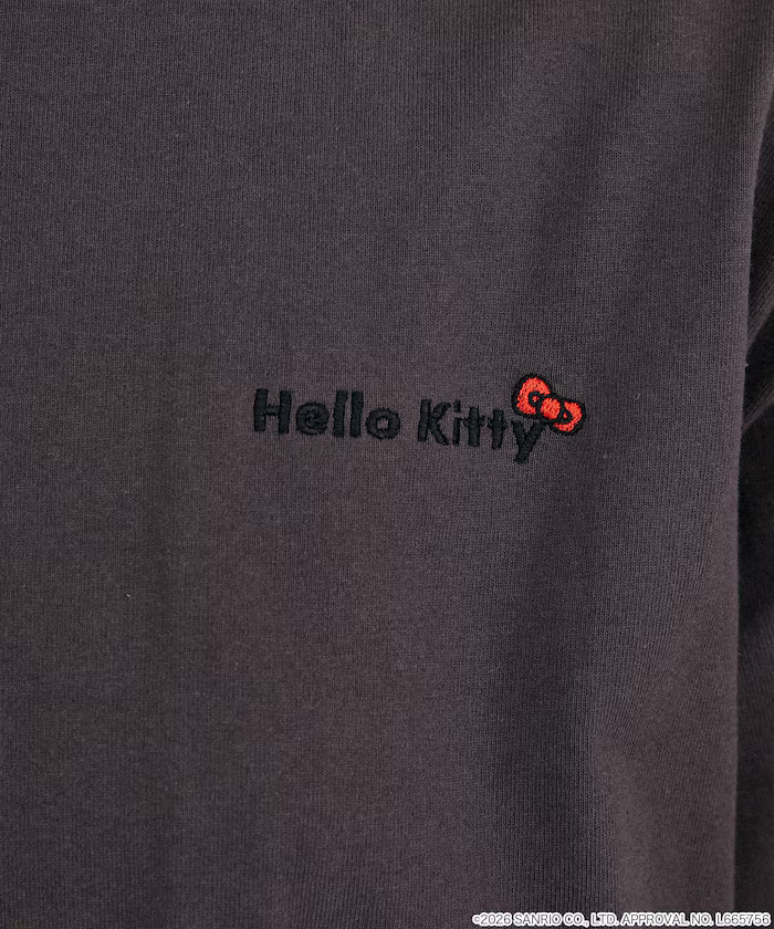 "HELLO KITTY" ID Photo style back print T-shirt limited edition
