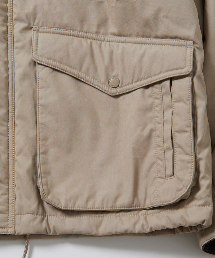 Corduroy panel cotton nylon blouson