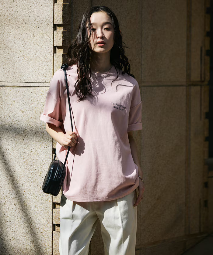 Big Silhouette Back Print Crew Neck T-Shirt / The Sound Brings 【Limited Edition】