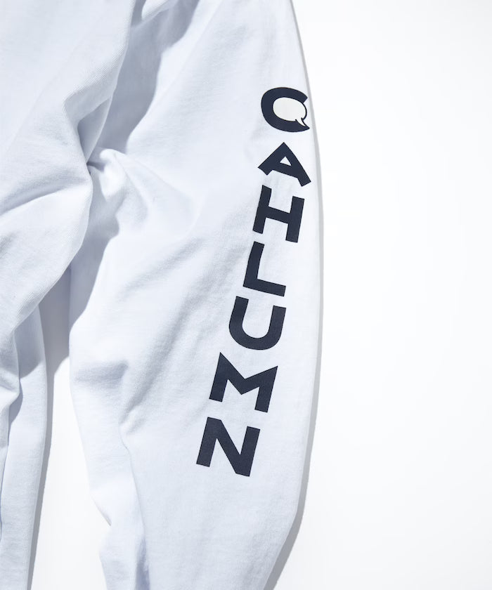 Heavy weight Jersey Mock Neck L/S Print Tee