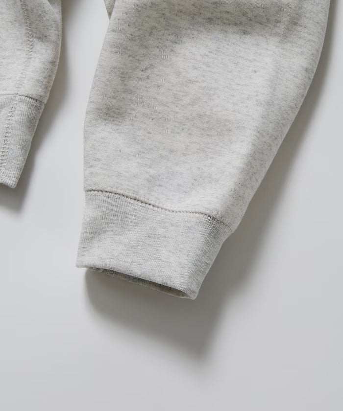 Big silhouette one-point logo pullover hoodie/hem cord/back brushed 【limited edition】