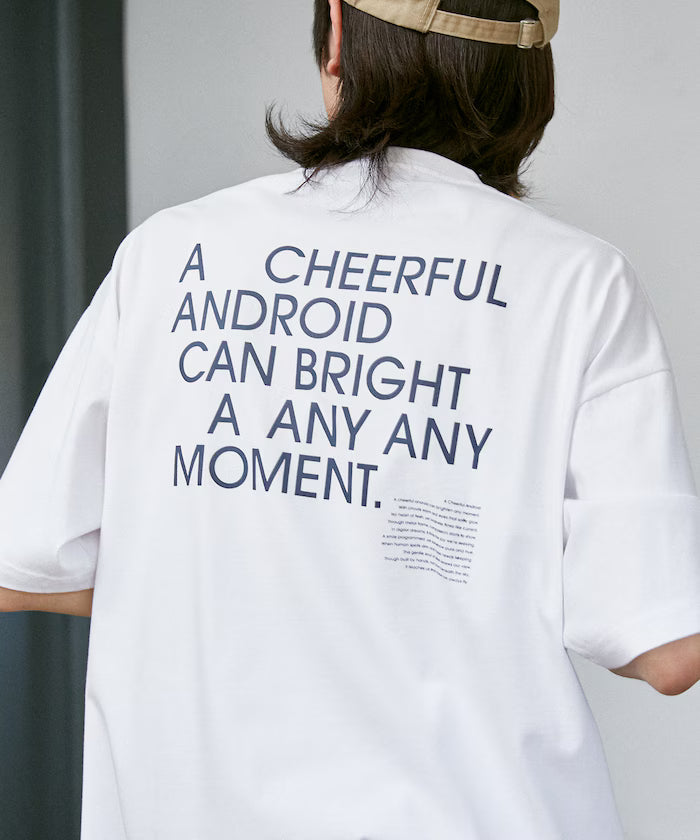 LOVE POP STUDIO CHEERFUL Typography T-Shirt Limited Edition