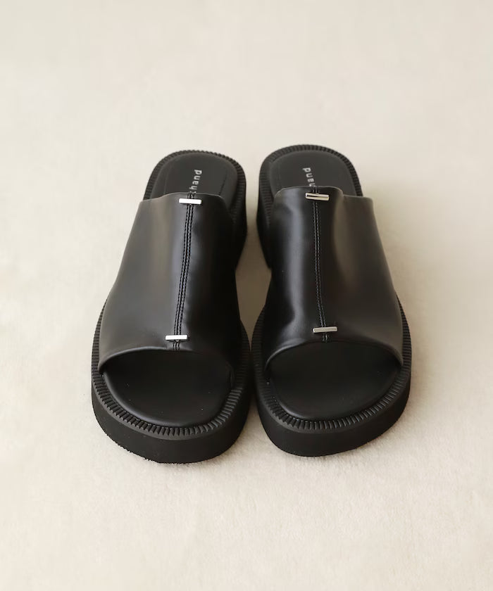 Point Silver Covered Sandals