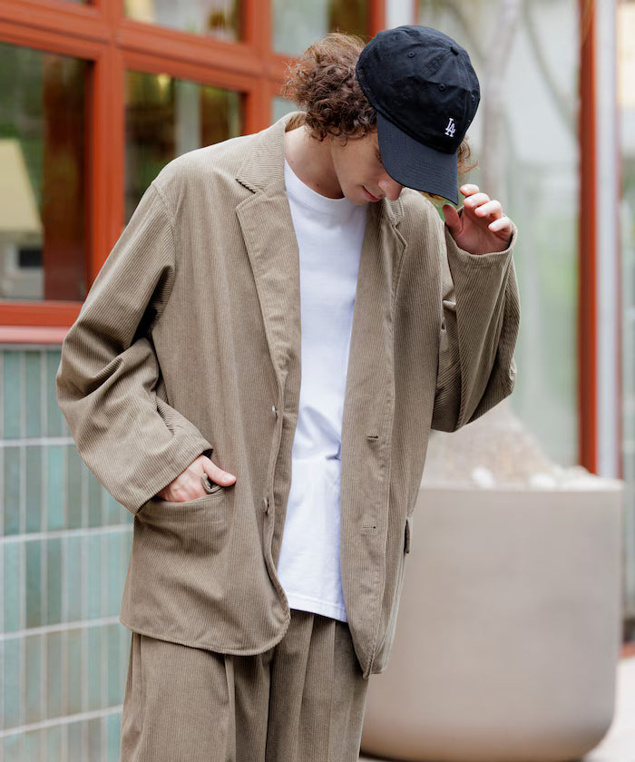 Relax Fit Corduroy Setup / Tailored Jacket / Wide Pants 【Limited Edition】