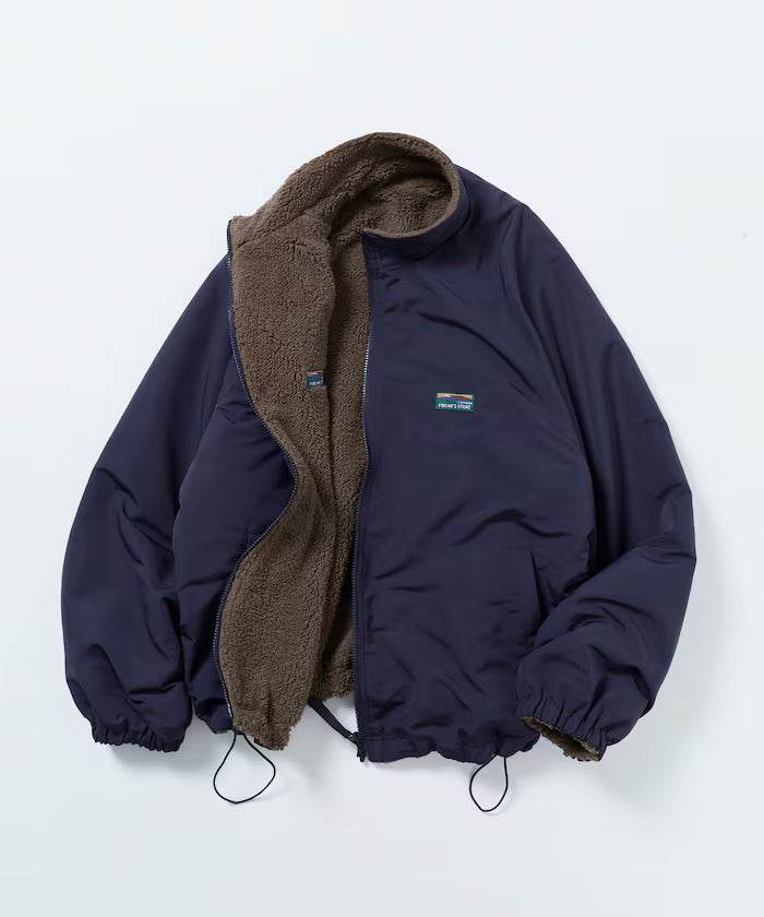 Relaxed Fit Nylon Fleece Reversible Stand Blouson [Limited Edition]