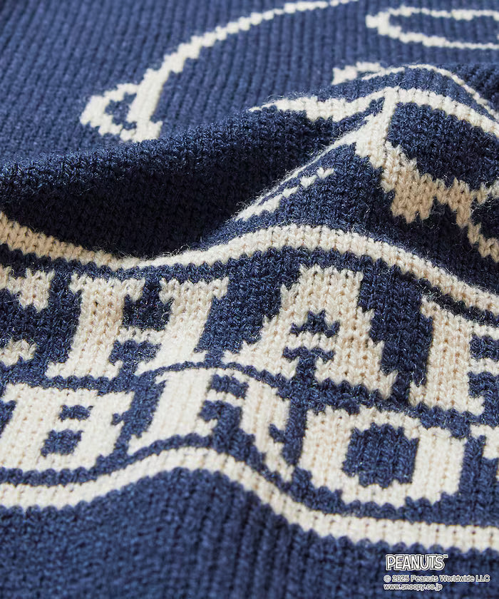 PEANUTS/Peanuts Exclusive Relaxed Fit Jacquard Crewneck Knit / Charlie Brown [Limited Edition]
