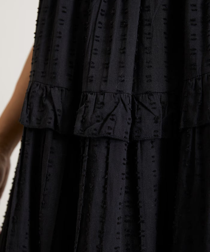 India Dobbie Tiered Frill Camisole Dress