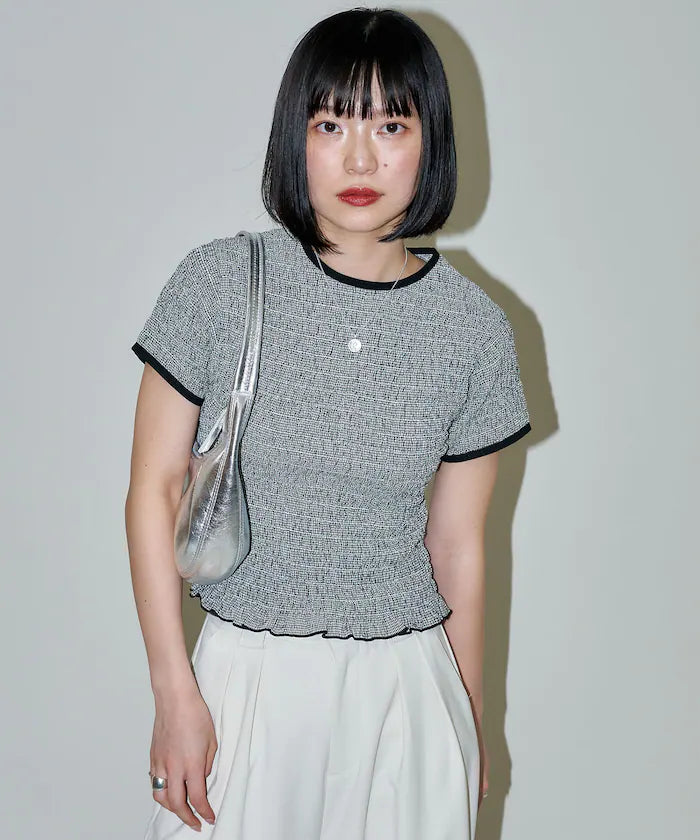 Shearing Design Check Pullover Shirt