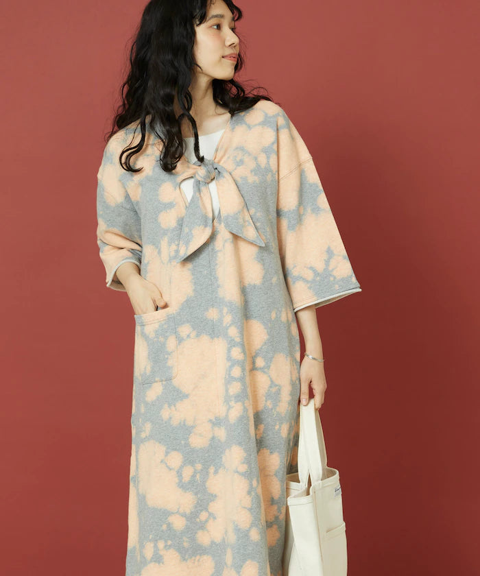 Bleach Back Sweat Ribbon One-Piece