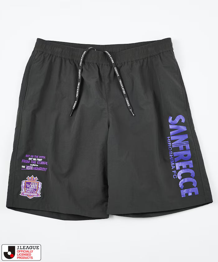 [Sales start on May 15 at 12:00] J.LEAGUE × FREAK'S STORE exclusive SUPPORTERS NYLON SHORTS [Sanfrecce Hiroshima] - Charcoal Gray