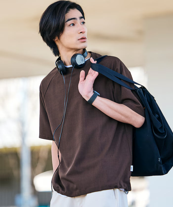 AiRide/Air Ride Relaxed Fit Raglan Short Sleeve Pullover/Moisture Wicking/UV Cut/Hem Code [Limited Edition]