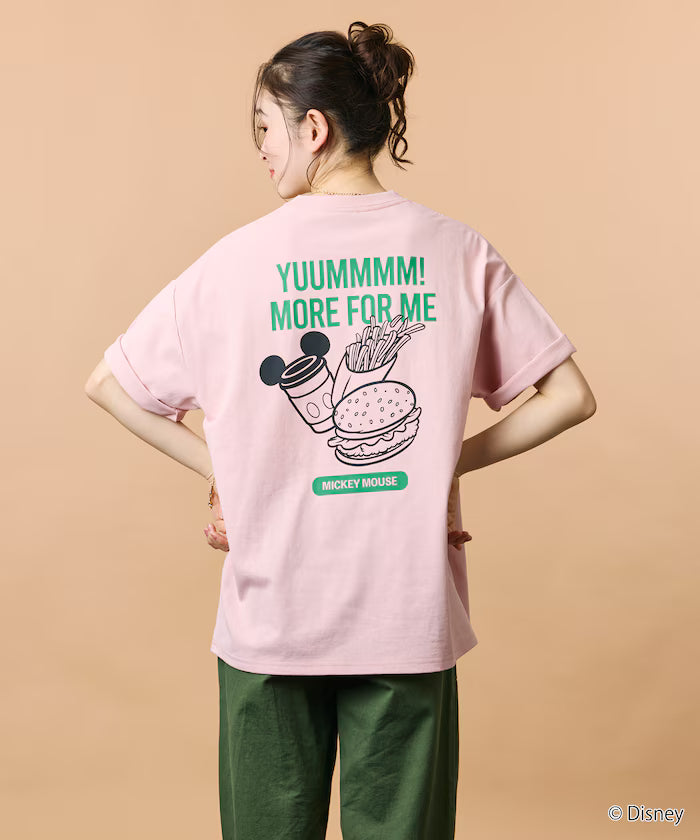 DISNEY/Mickey Mouse/Exclusive Crew Neck Printed Sweatshirt/FOOD 【Limited Release】