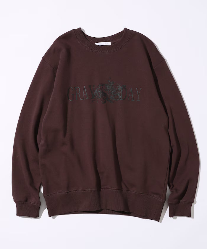 Organic Cotton Animal Logo Print Sweat / CAT / Relaxed Fit / French Terry Sweat
