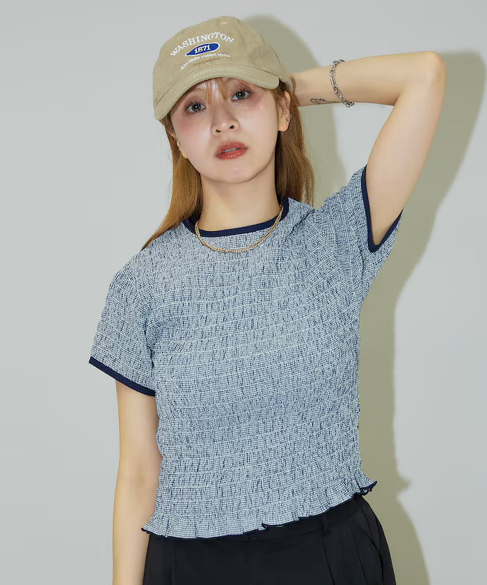 Shearing Design Check Pullover Shirt