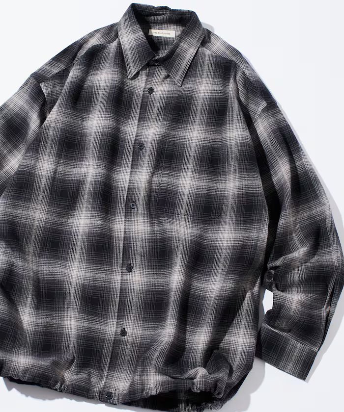 Wide Silhouette Ombre Check Spindle Shirt [Limited Edition]