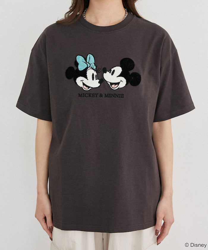 Mickey Mouse & Minnie Mouse/Mickey Mouse & Minnie Mouse/Sagara Embroidery T-Shirt Limited Edition