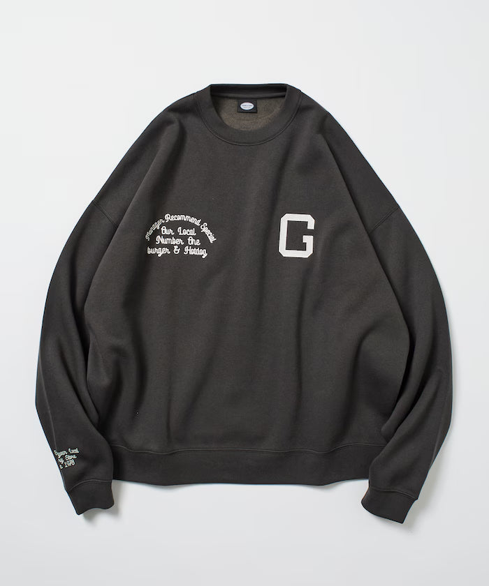Big Silhouette Varsity Jacket Design Crew Neck Sweat / Back Print [Limited Edition]