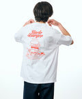 Big Silhouette Back Print Crew Neck T-Shirt / Uncle Burger 【Limited Edition】 - White
