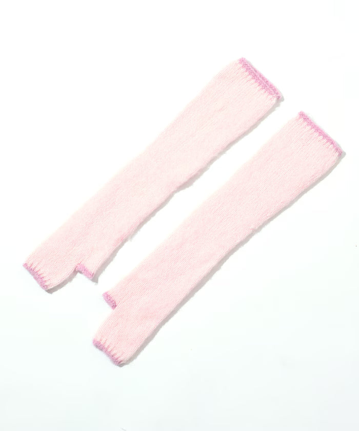 Alpaca Blend Bicolor Knit Gloves