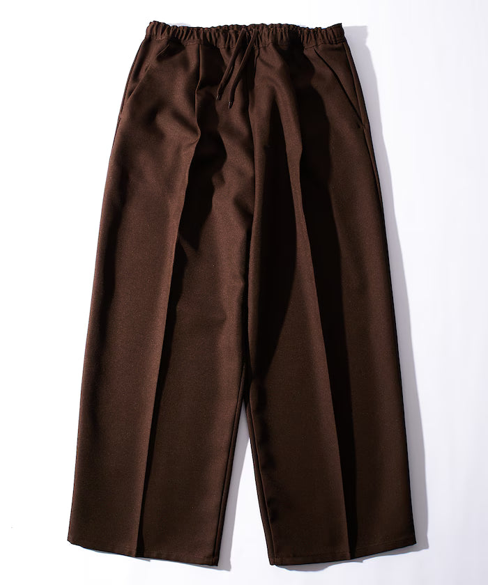 Wide Silhouette Staple Twill Easy Slacks/Wide Slacks [Limited Edition]