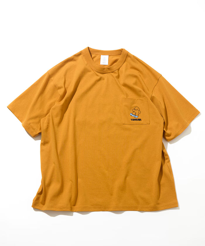 tombonia/Tombonia Back Print Crew Neck Pocket T-Shirt/New Life