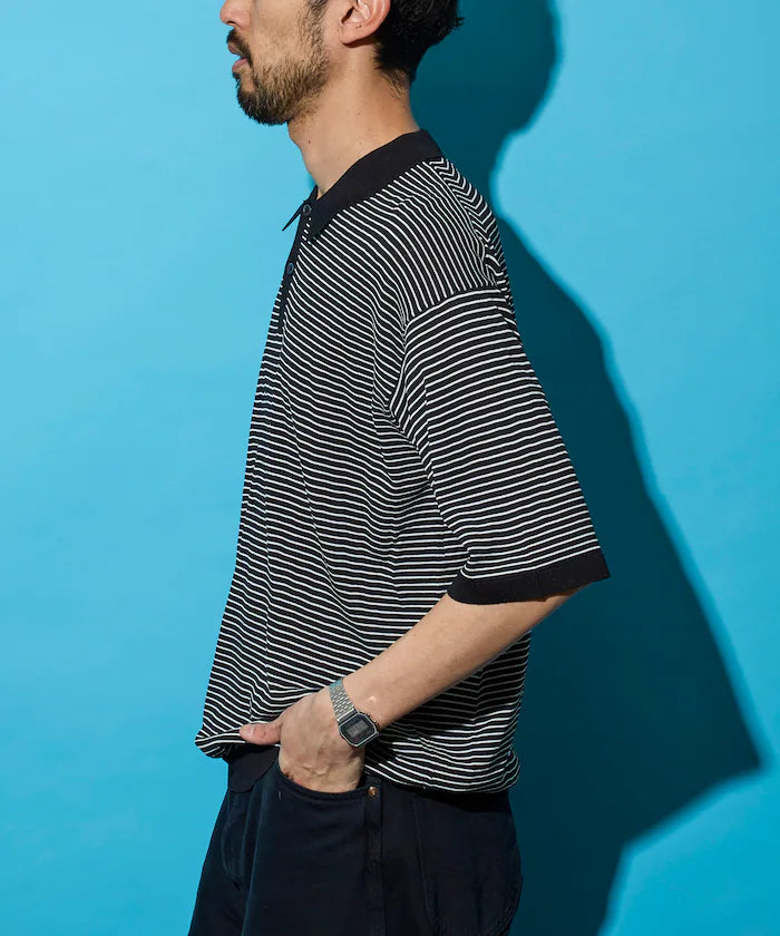 [New Color Added] SUPER ICE / Super Ice Short Sleeve Polo Neck Knit / Contact Cold Sensation