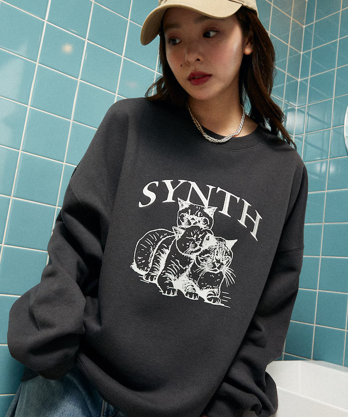 SYNTH Cat Fleece Lined Sweatshirt Limited Edition