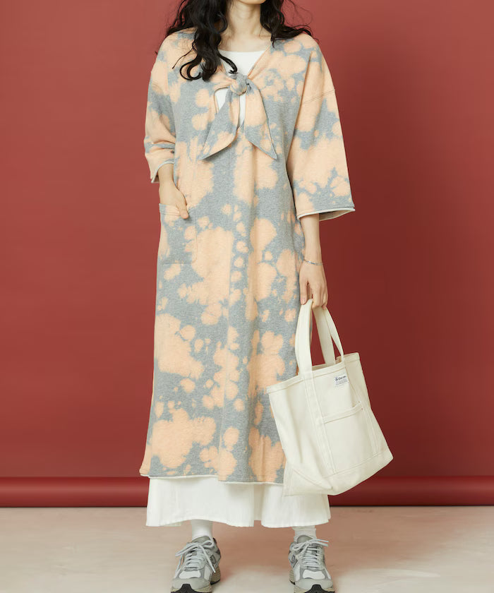Bleach Back Sweat Ribbon One-Piece