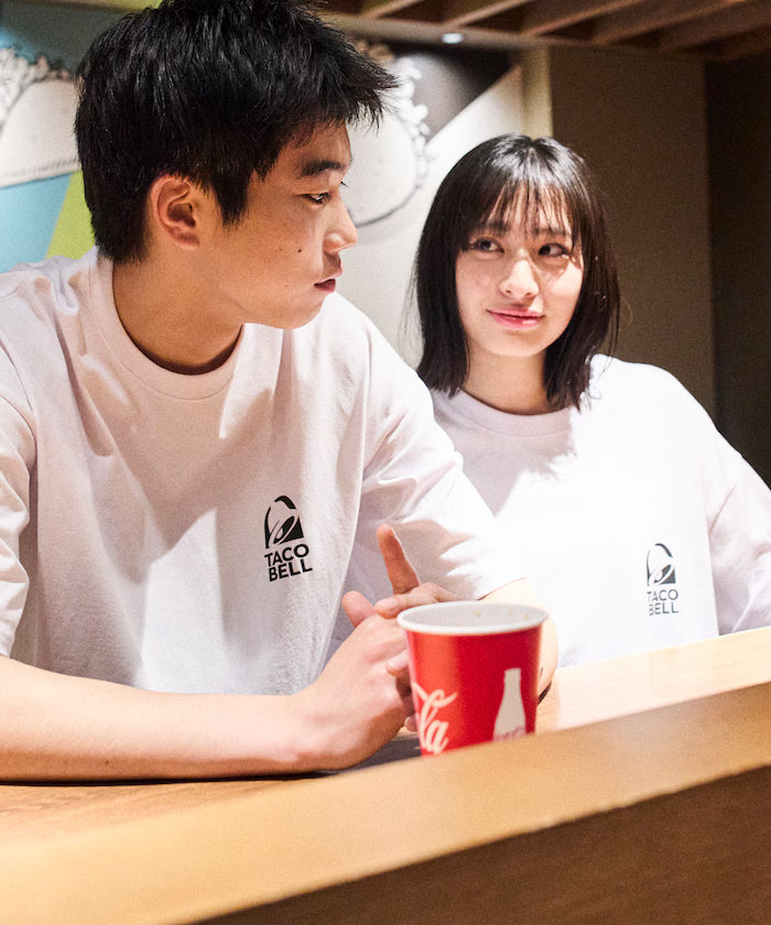 Limited Edition TACOBELL×FREAK'S STORE Exclusive Big Silhouette Back Print Crew Neck T-Shirt