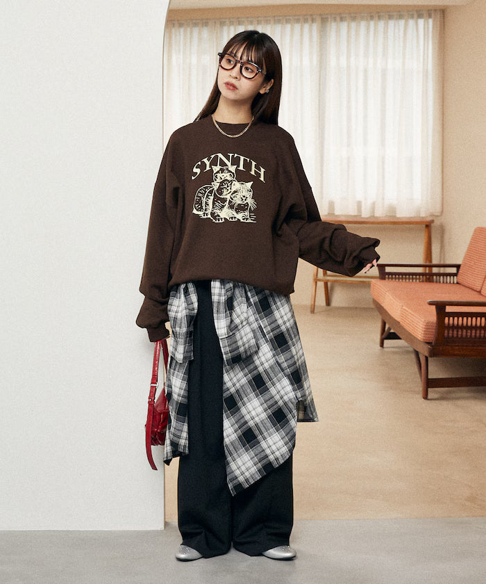 SYNTH Cat Fleece Lined Sweatshirt Limited Edition