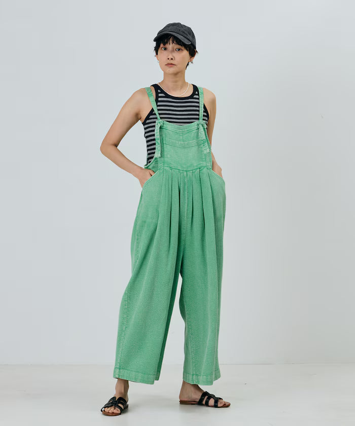 India double gauze flare salopette